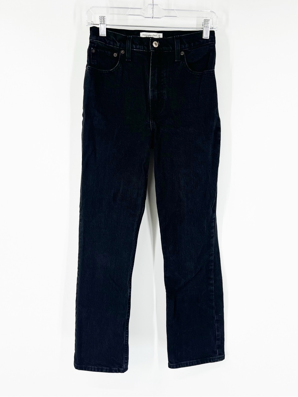 Abercrombie & Fitch The ‘90s Straight Jeans Ultra High Rise Black